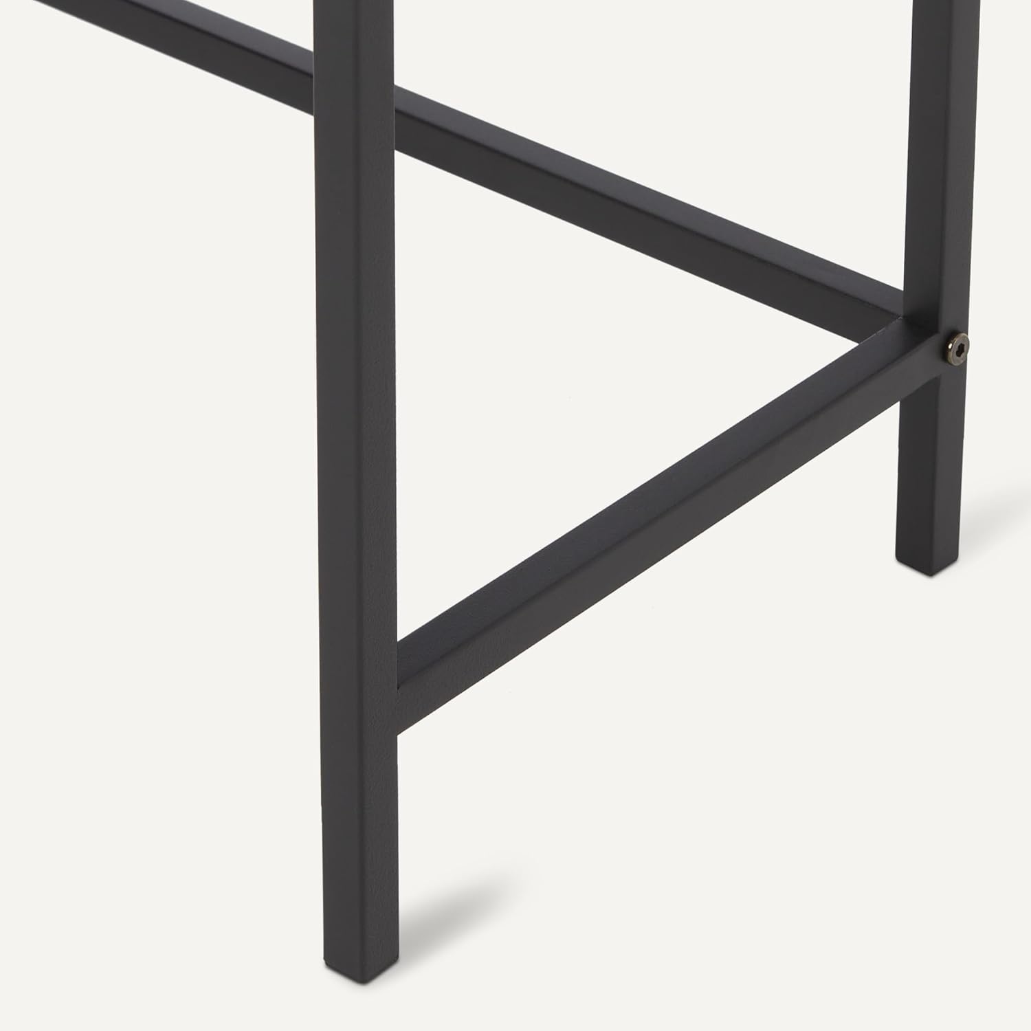 Amazon Basics Rectangular Console Table with Storage Shelf, Steel Frame, 11.8" D x 39.4" W x 31.5" H(in), Black