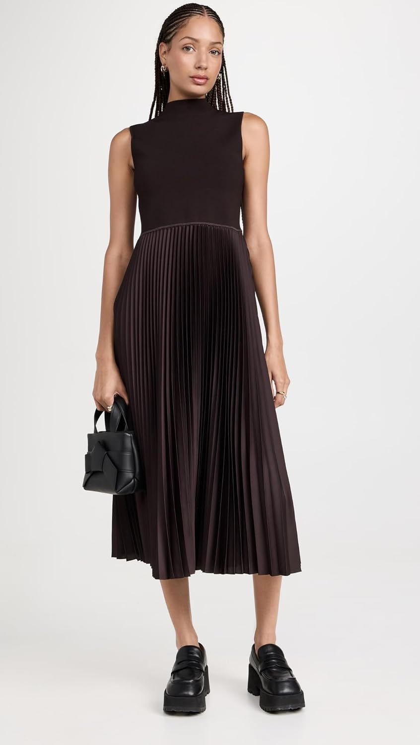 Theory Women's Pleated Combo Dress