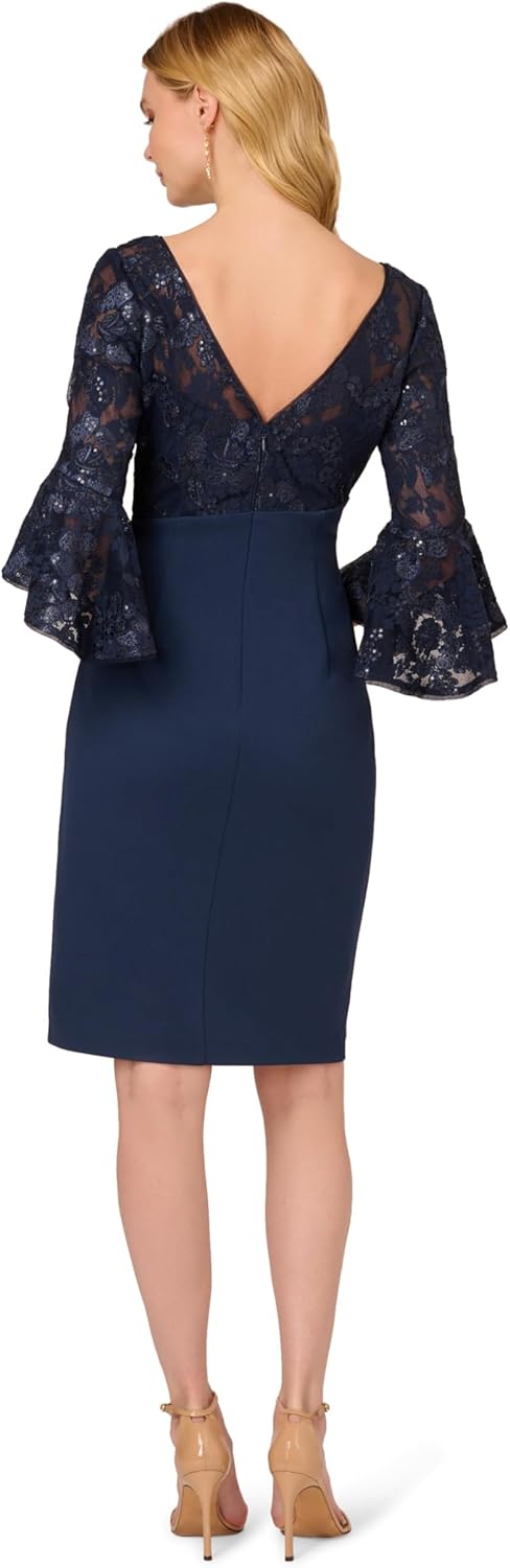 Adrianna Papell Women's Floral Lace Combo Dress