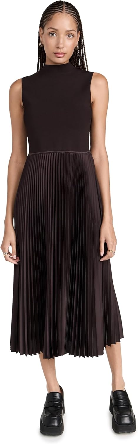 Theory Women's Pleated Combo Dress