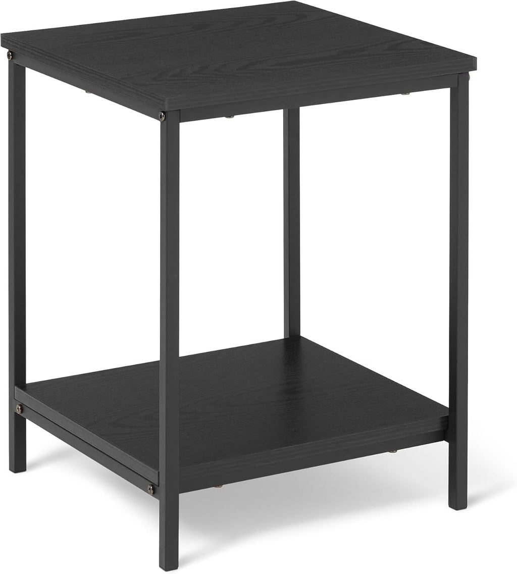 Amazon Basics Rectangular Console Table with Storage Shelf, Steel Frame, 11.8" D x 39.4" W x 31.5" H(in), Black