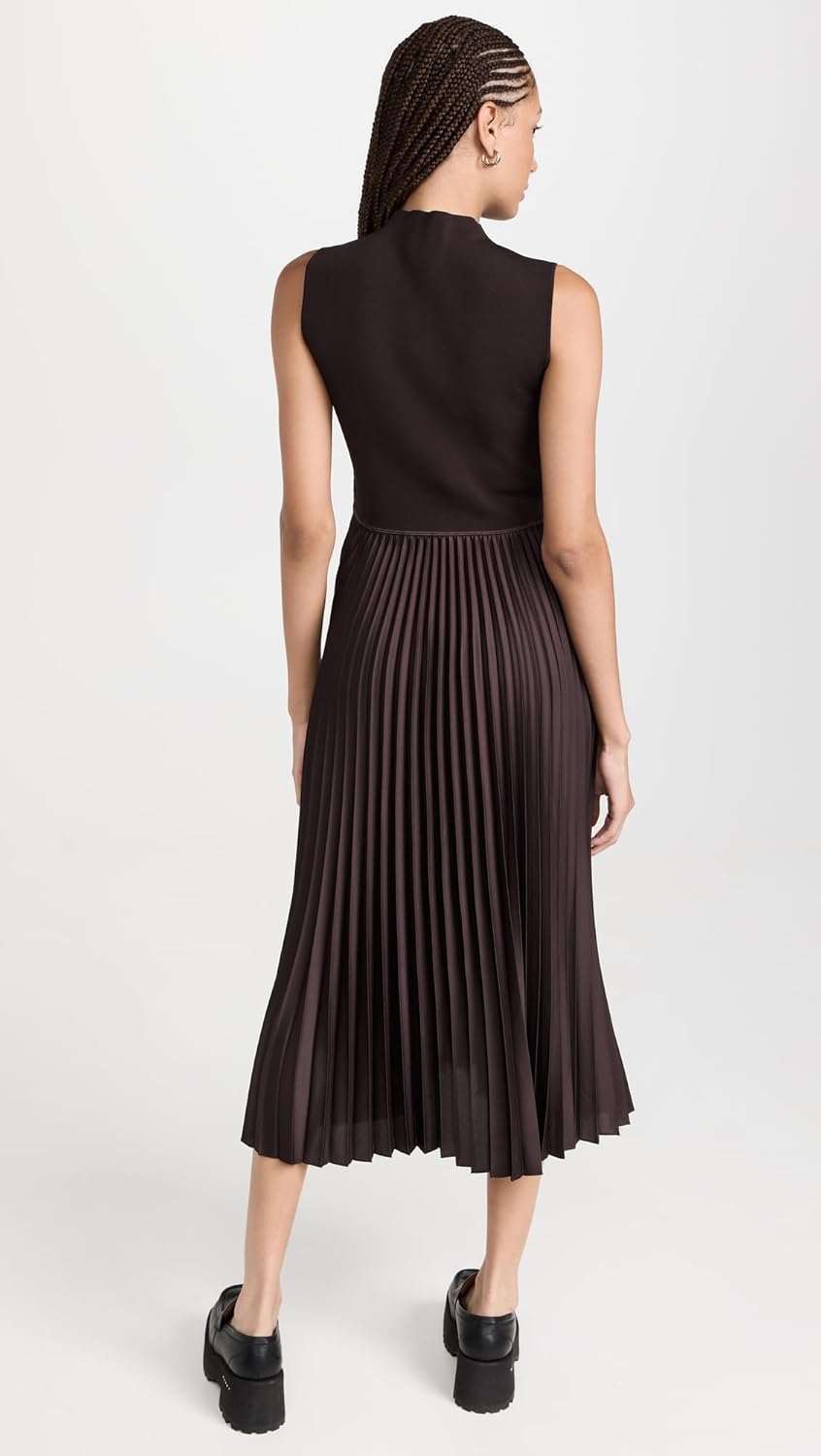 Theory Women's Pleated Combo Dress